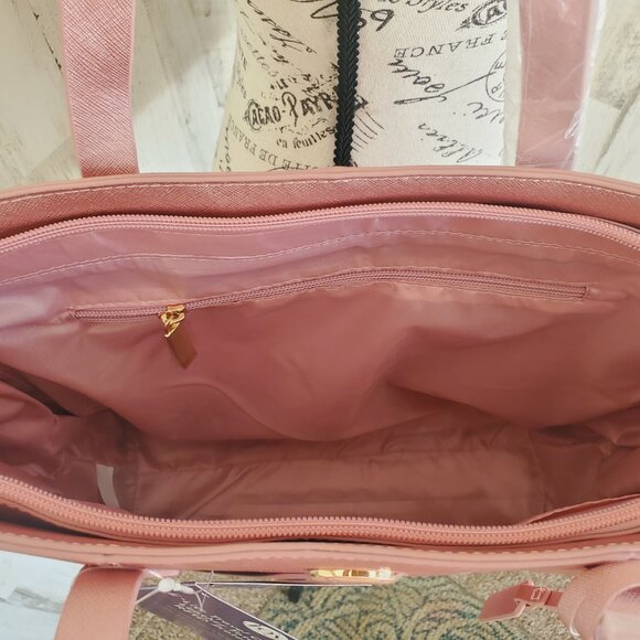 NWT JOY MANGANO  E*LITE TRAVEL COLLECTION LEATHER TOTE with RFID PROTECTION - Picture 8 of 8